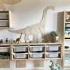 Origami diplodoka dinozaurs – koka sienas dekorācija, vidēja