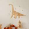 Origami diplodoka dinozaurs – koka sienas dekorācija, vidēja