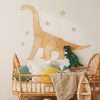 Origami diplodoka dinozaurs – koka sienas dekorācija, vidēja