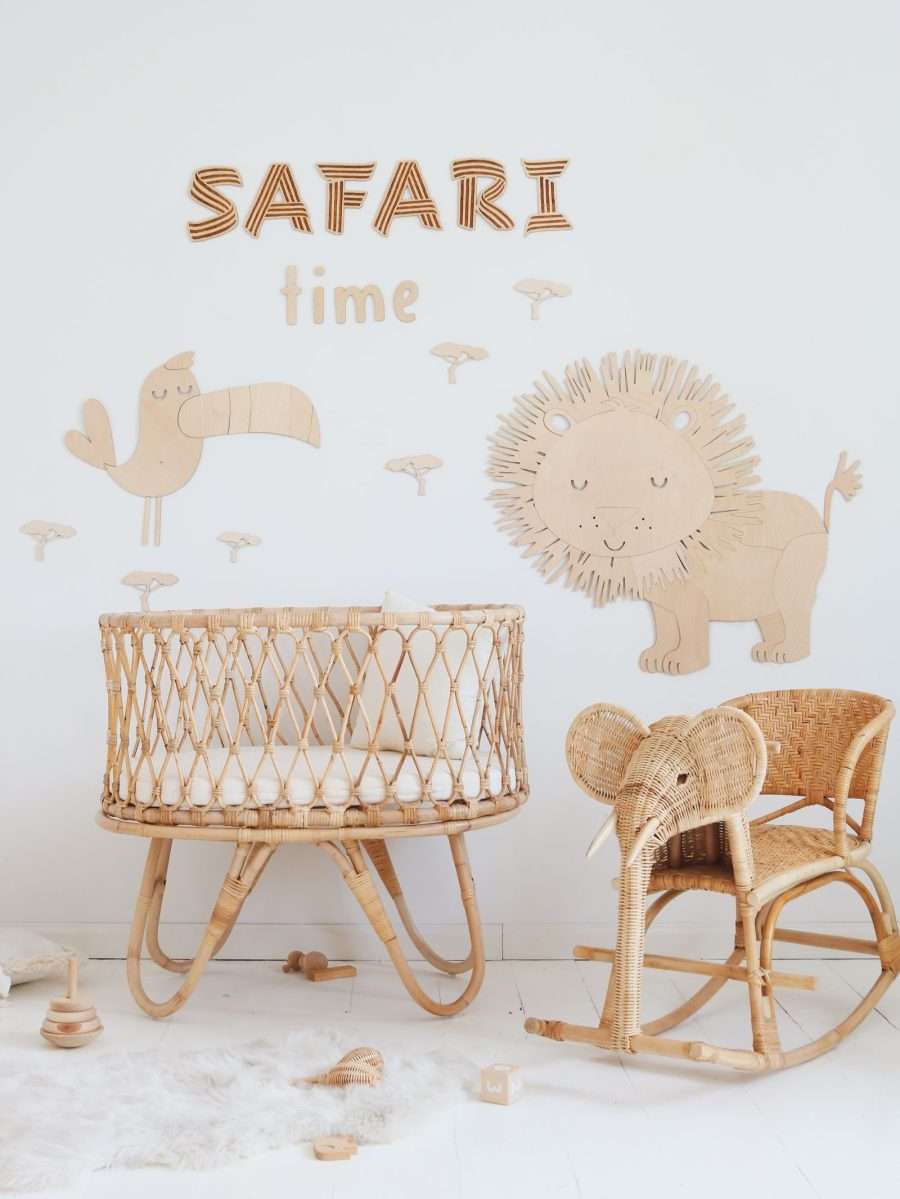 Safari tukāns – koka sienas dekorācija